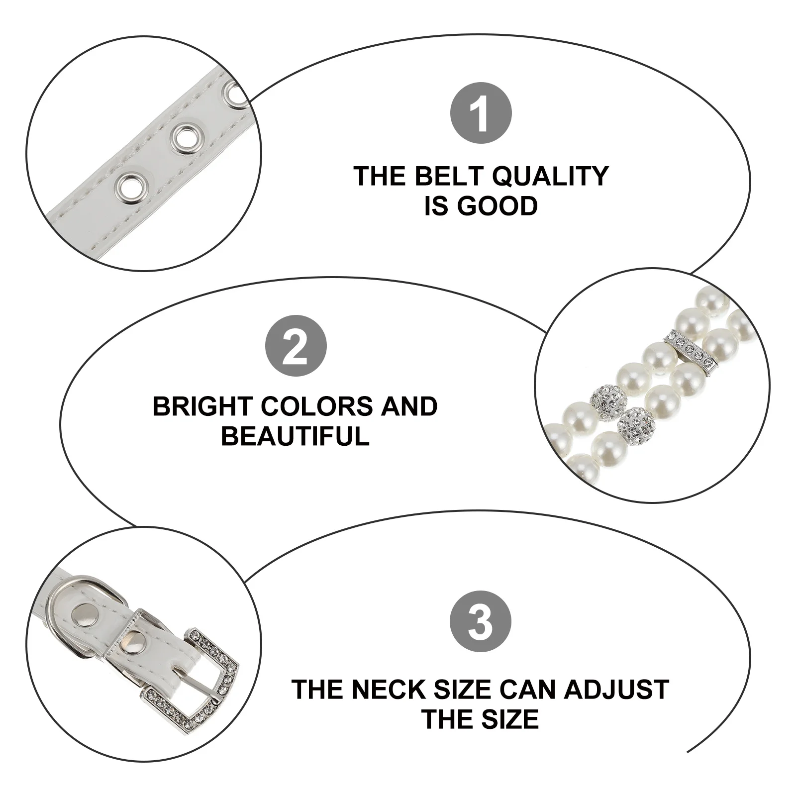 

Dog Pearl Collar Pu Adjustable Pet Jewelry For Cats Small Dogs Wedding Party Outfit Pet Supplies Dog Collar With Leash