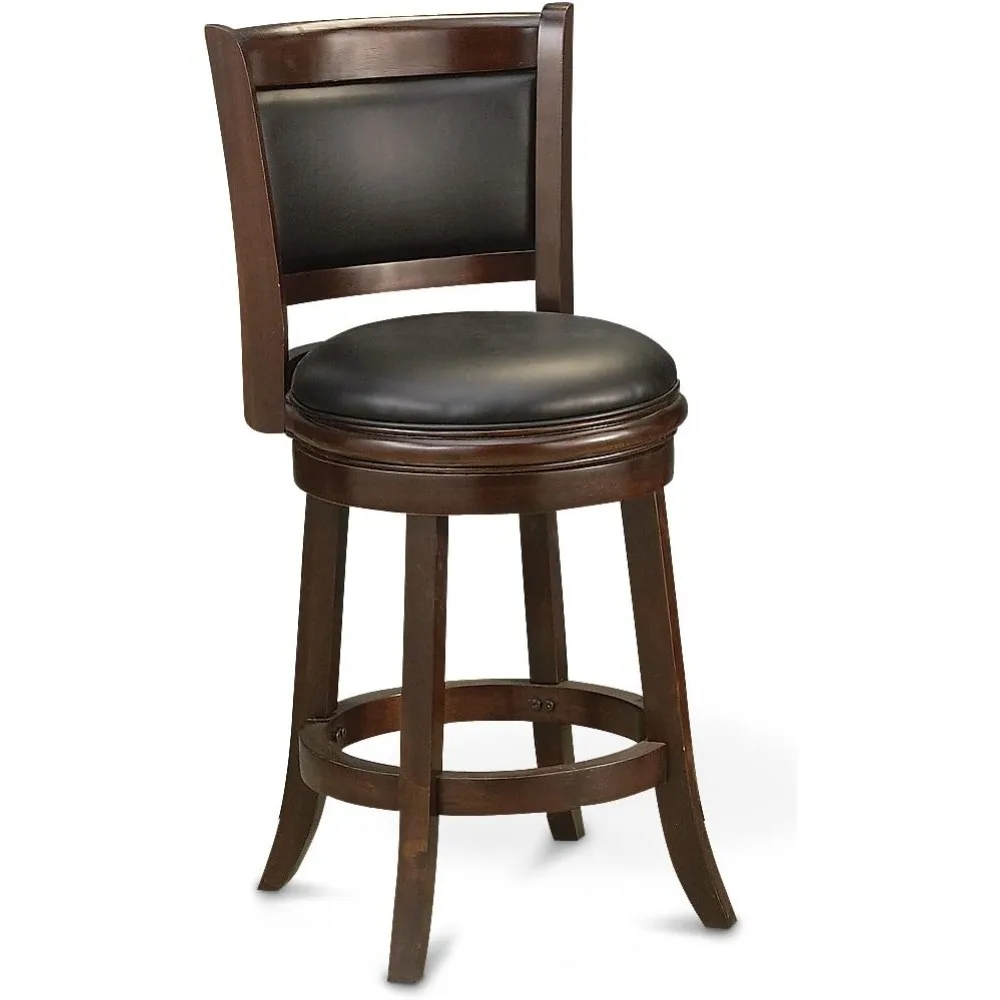 Boraam Augusta Bar Height Swivel Stool, 29-Inch, Cappuccino Sillas Para Barra De Cocina Bar Stools for Kitchen