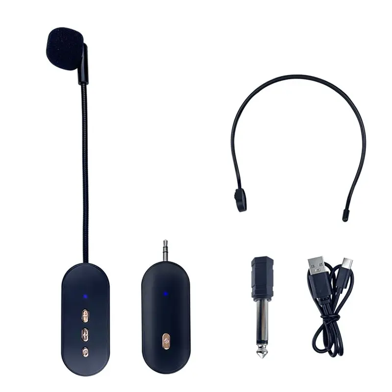 ABKN-2.4G Wireless Microphone Bee Teaching Loudspeaker Stage Performance Head-Mounted Lecture Audio Computer Microphone