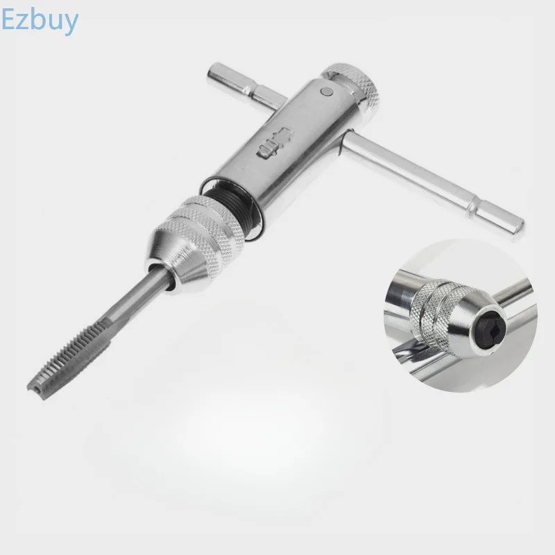 For T-type ratchet tap, wrench, metric M3-8/M5-12 thread tapping tap, ratchet