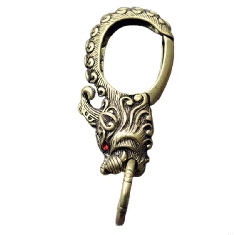 39BC Carved Loong Keychains For Keys Or Small Items for Kids Teens Adults