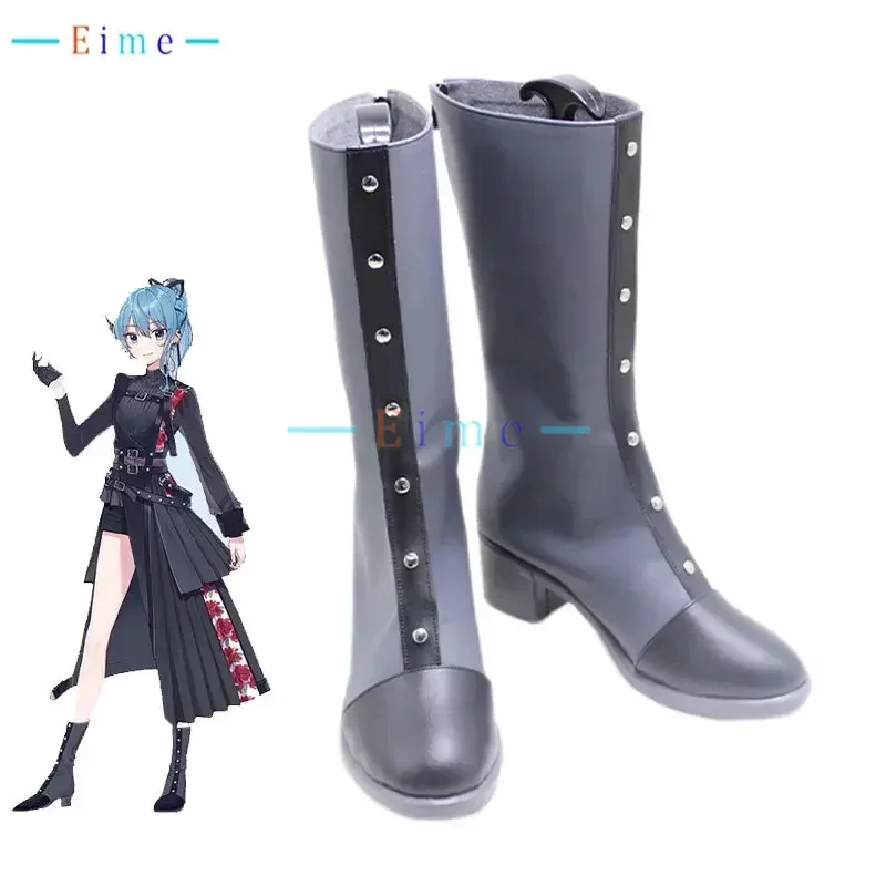 

Hoshimati Suisei Cosplay Shoes Halloween Carnival Boots PU Leather Shoes Vtuber Cosplay Props Custom Made