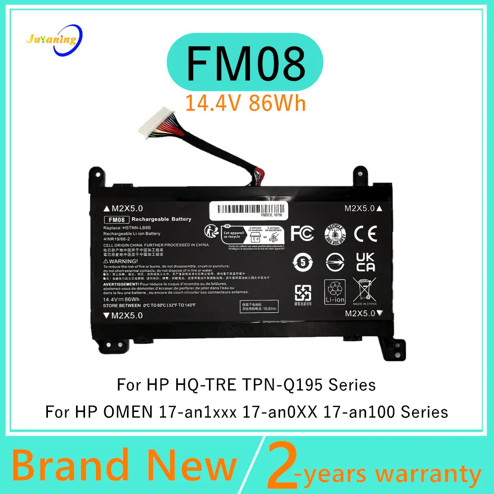 FM08 Laptop-Akku for HP OMEN 17-an100 17-an013TX 17-an014TX 17-an014NG HQ-TRE TPN-Q195 Serie HSTNN-LB8B HSTNN-LB8A