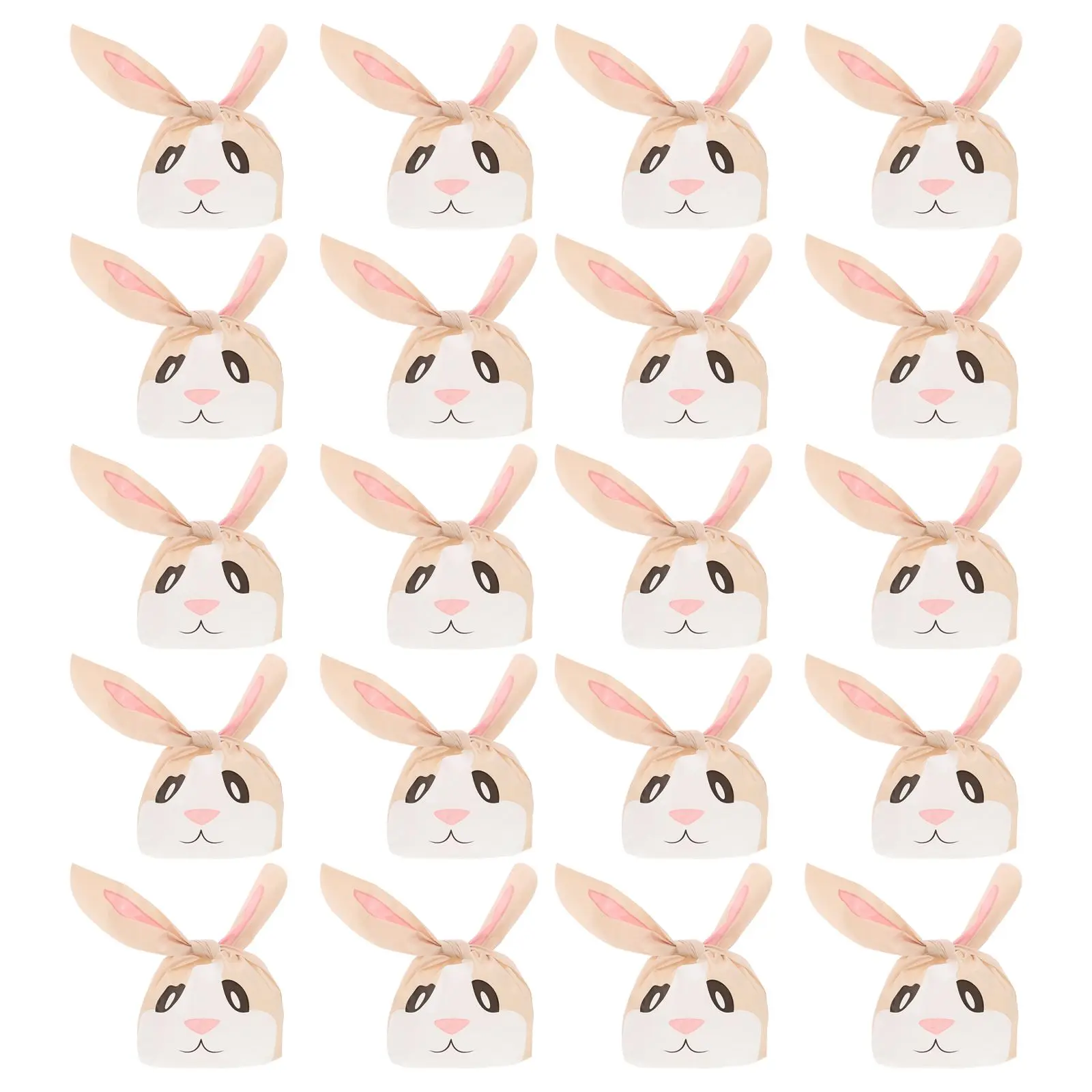 

50 Pcs Rabbit Candy Bag Premium Plastic Food Storage Kids Party Favor Cartoon Wrapping Bags Christmas Gifts Packaging