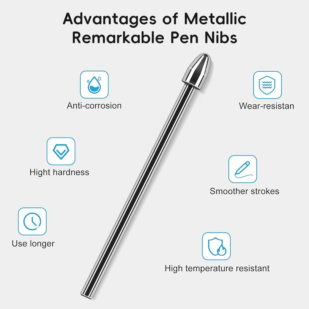 Nieuwe Fonken Tablet Potloodpunt Slijtvast Vervangbare Stylus Tip Titanium Legering Voor Samsung Galaxy Tab S6 S7 S8 S9 S23 Note 1