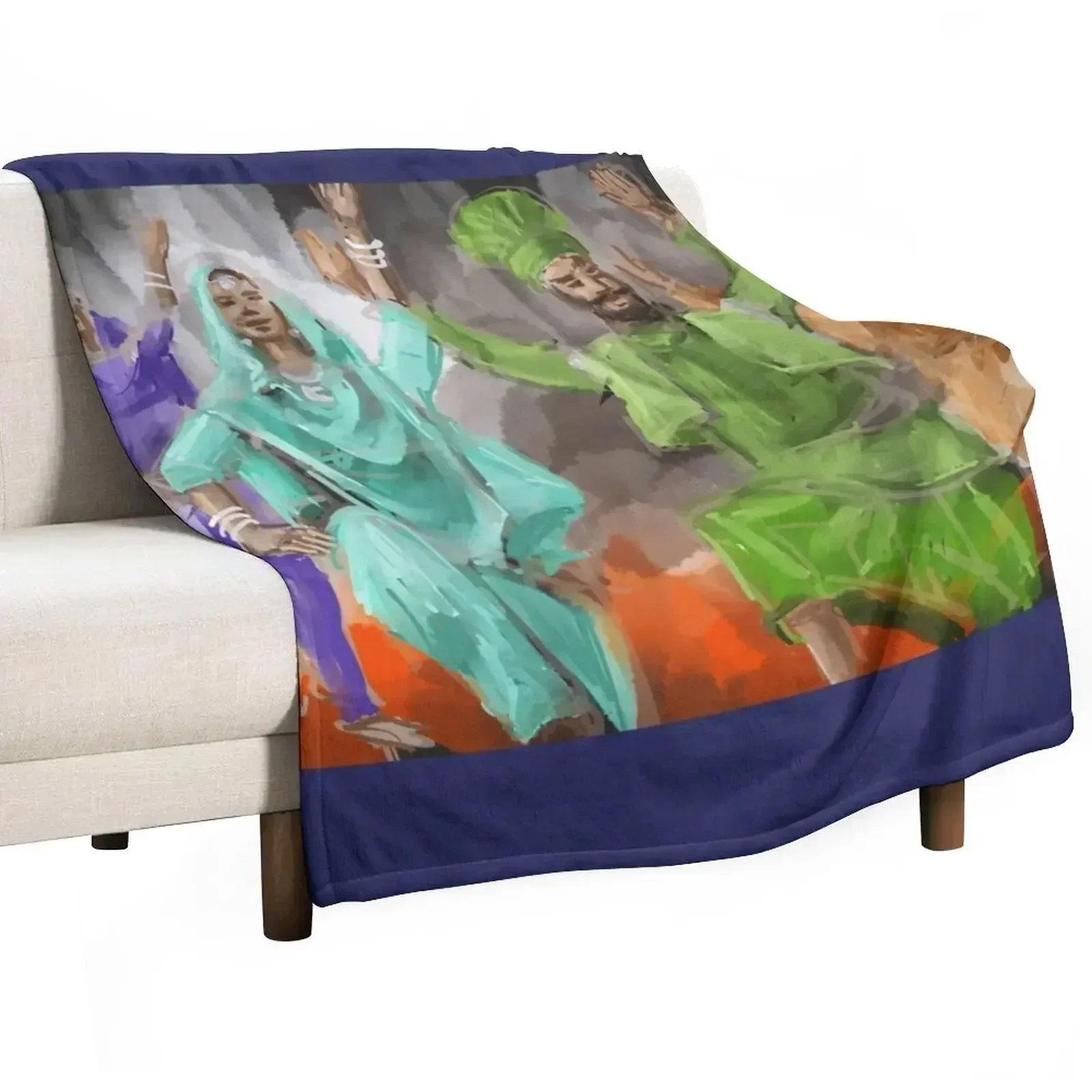 

Bhangra Group Throw Blanket For Baby Designers Decorative Beds Luxury Thicken Blankets