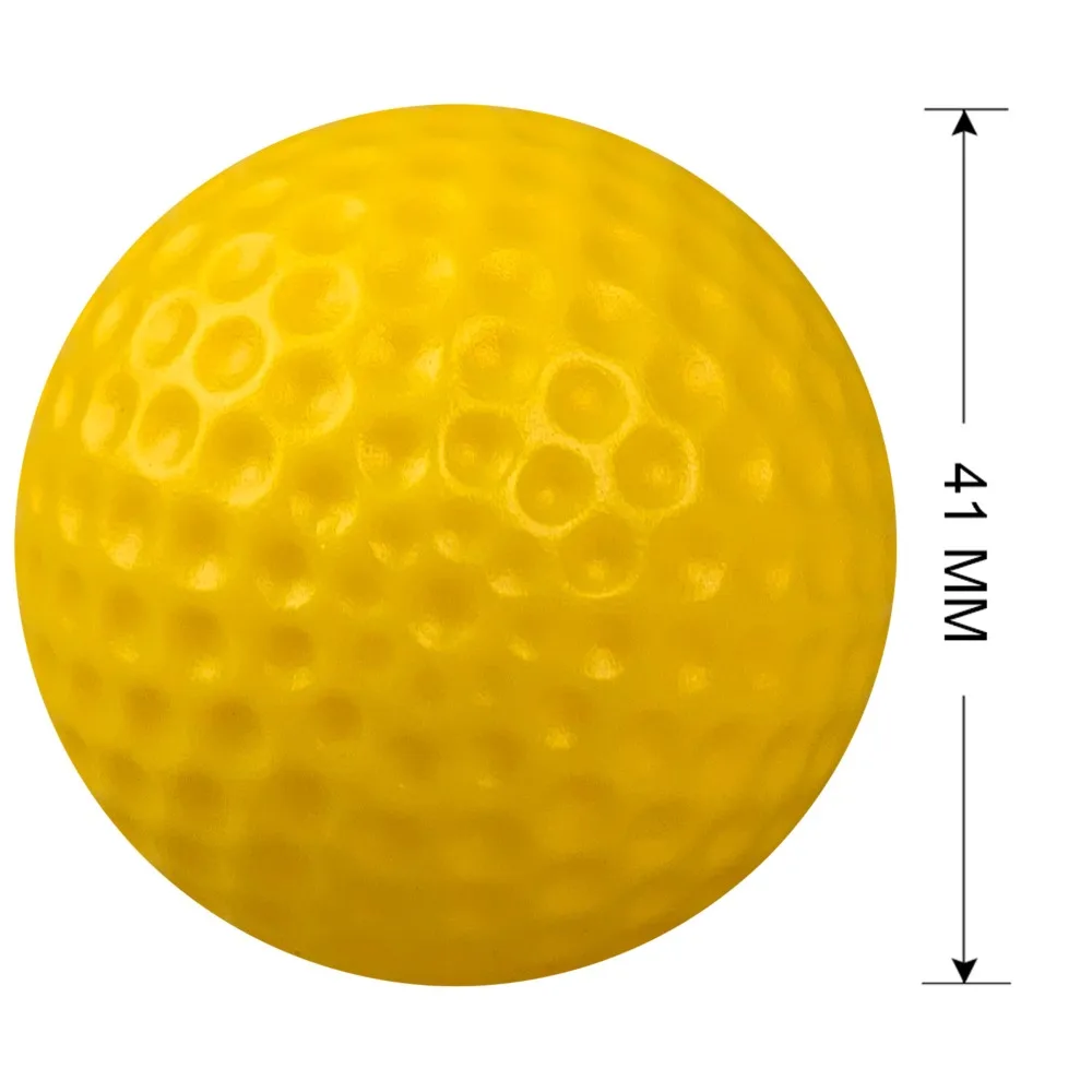 10PCS PE Indoor Golf Practice Ball Nonporous Multiple Colour Golf Training Foam Ball Elastic Lightweight Pet Toy Ball Outdoor