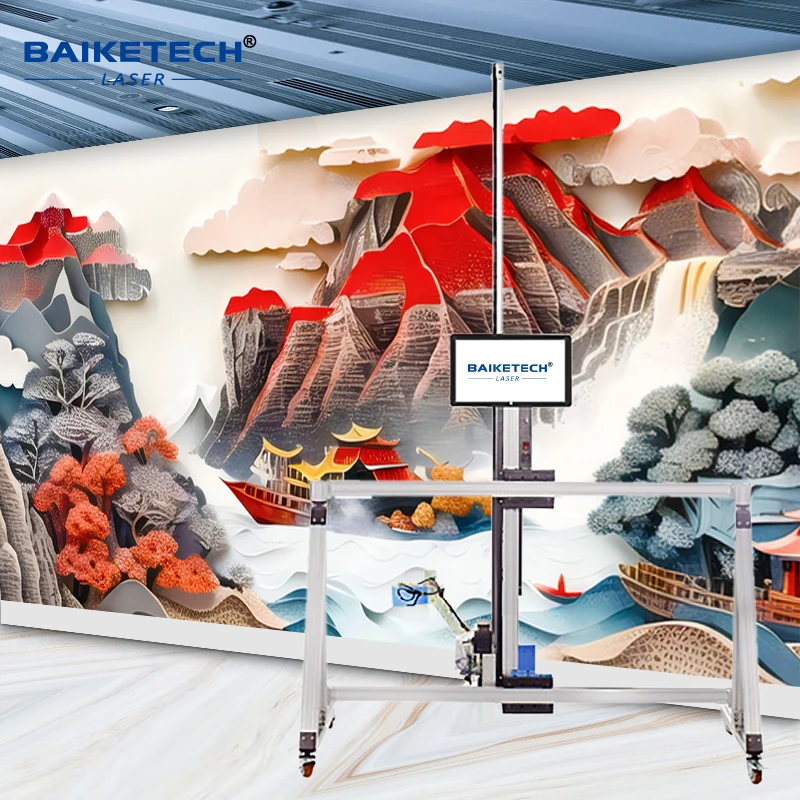 Two In One Wall And Floor Printing Machine TH-UV32A  Pen Home Decal High Resolution 3D Mural UV Inkjet Wall paper Printer