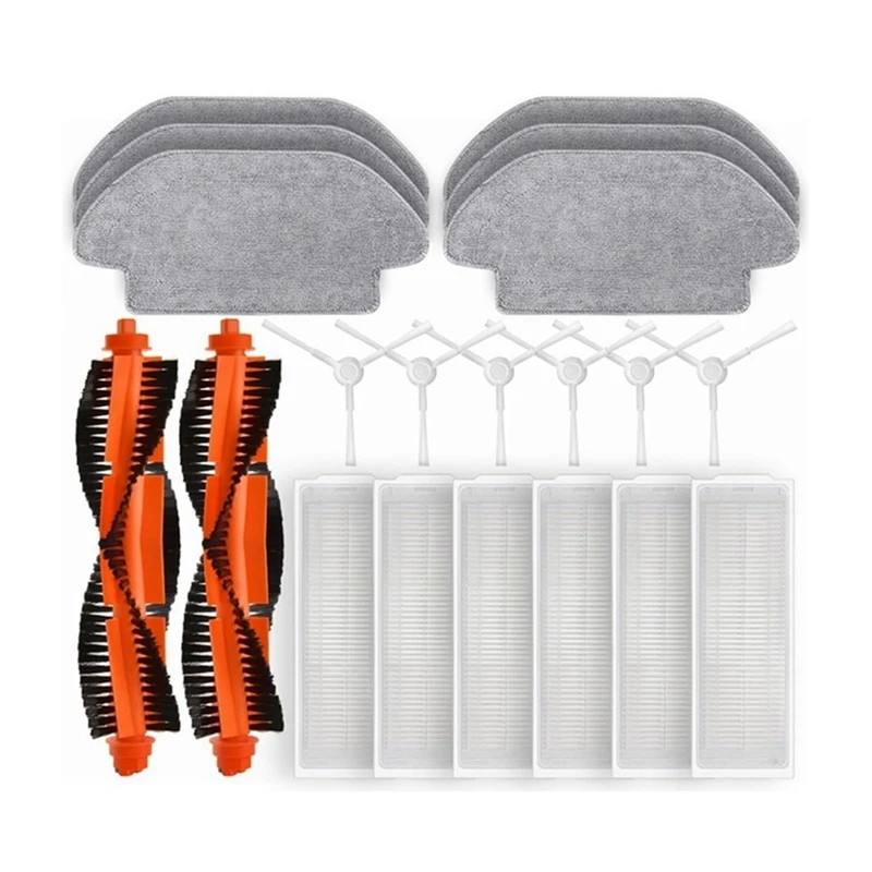 

Main Side Brush Hepa Filter Mop Cloth Parts Compatible For Xiaomi Robot Vacuum S10 S12 B106GL