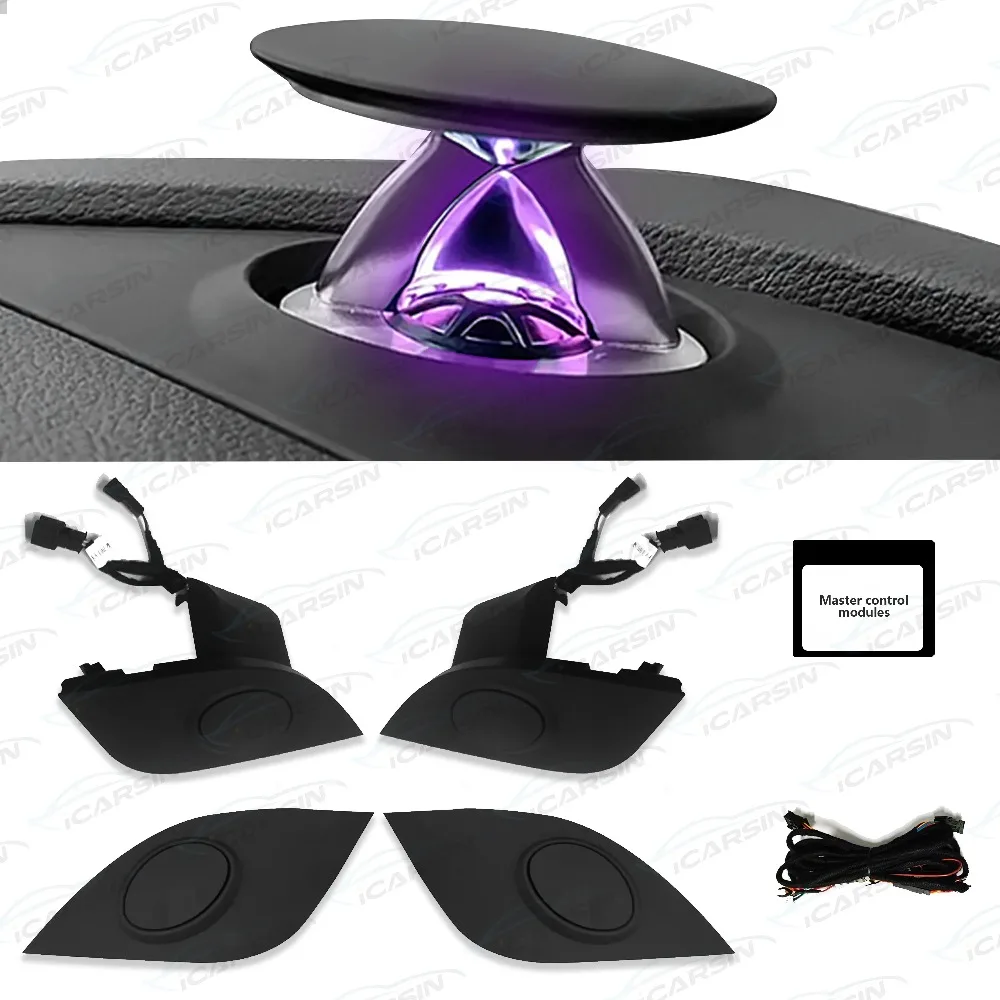 

Приложение управления светодиодной подсветкой для салона автомобиля, твитер, динамик, украшение для Audi A4 A5 A6L A7 Q5 Q7 Q8 C7 C8, аксессуары