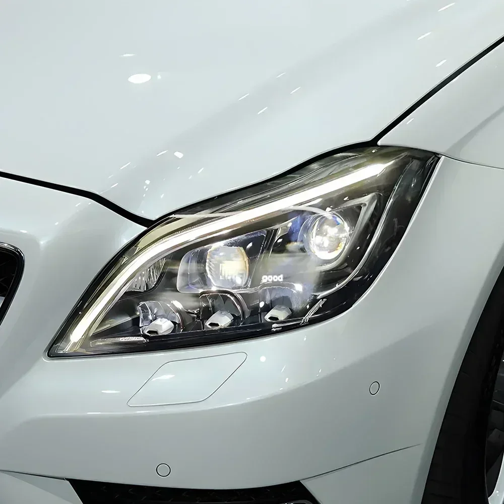 لبنز CLS 2012-2017 W218 C218 LED سيارة إضاءة أمامية الإضاءة الجمعية ترقية المزدوج العارض عدسة السيارات المصابيح الأمامية اكسسوارات #3