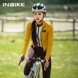 INBIKE 여성용 경량 방수 사이클링 재킷, MTB 바람막이 러닝 재킷, 자전거 라이딩 상의, 속건성 의류