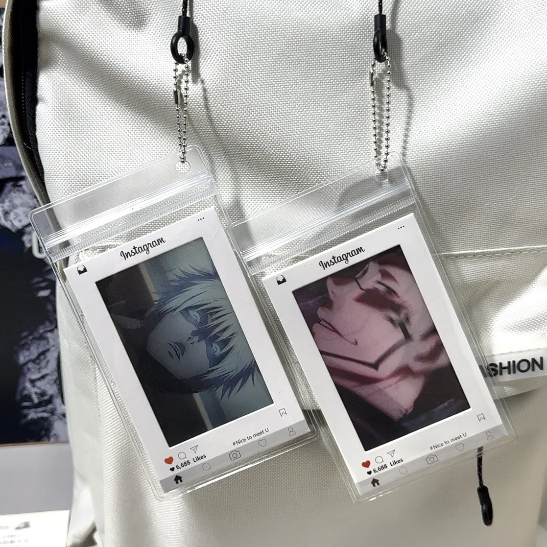 

2025 Jujutsu Kaisen Gojo Satoru & Ryomen Sukuna Dynamic Lenticular Card Anime Merch Backpack Pendant Xmas Birthday Small Gift