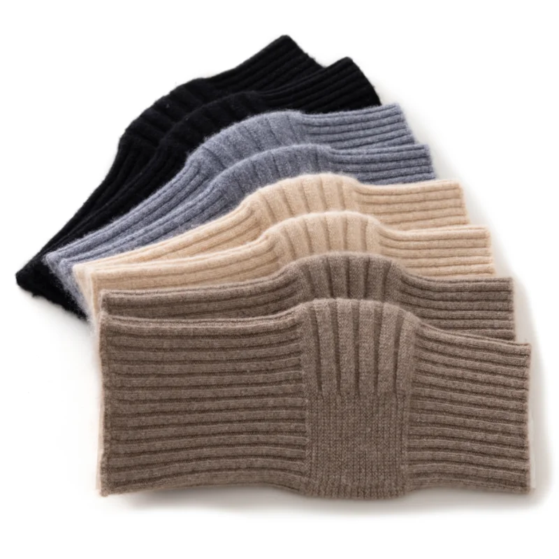 1-pair-pure-cashmere-warm-knee-pads-autumn-and-winter-women's-knitted-knee-pads-unisex-sports-knee-pads