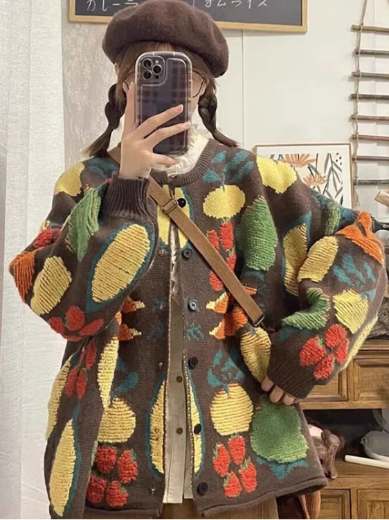 

Sweaters Jumpers Cardigans Womens Cardigan Vintage Korean Rock Alternative Metallic Yarn Festival Concert Stage Performance Edgy