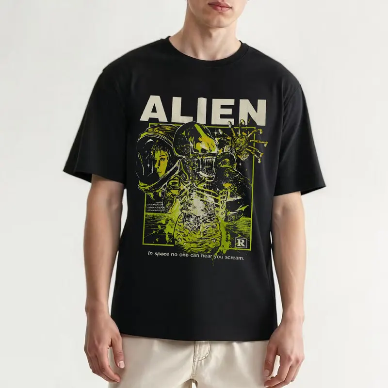 Alien Movie Ellen Ripley Graphic T-Shirt Retro Sci-Fi LV-426 Wayland-Yutani Horror Xenomorph Unisex Vintage Short-Sleeve Tee