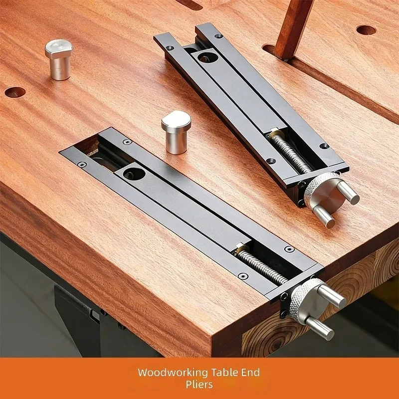 Woodworking Table Vise Clamp DIY Tail Pliers Pressing Clamp Tabletop Workbench Holder for Craftsman Tool Accessory