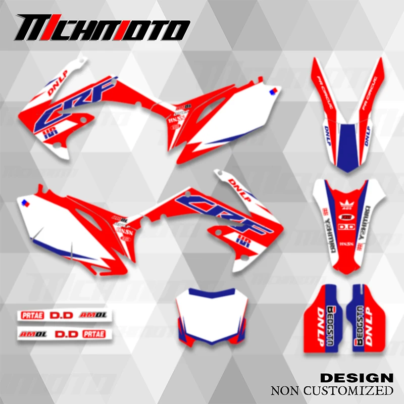 

MCHMFG For HONDA CRF250 R CRF 250R 2010 2011 2012 2013 CRF450 R CRF 450R 2009 2010 2011 2012 Graphics Decals Stickers Background