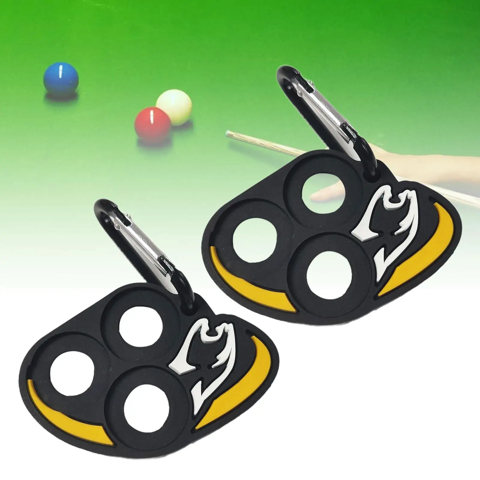 2 Pieces Pool Cue Joint Thread Protector Holder Storage Accessories Hold Tool Organizer Billiards Protect Clip for Pool Table
