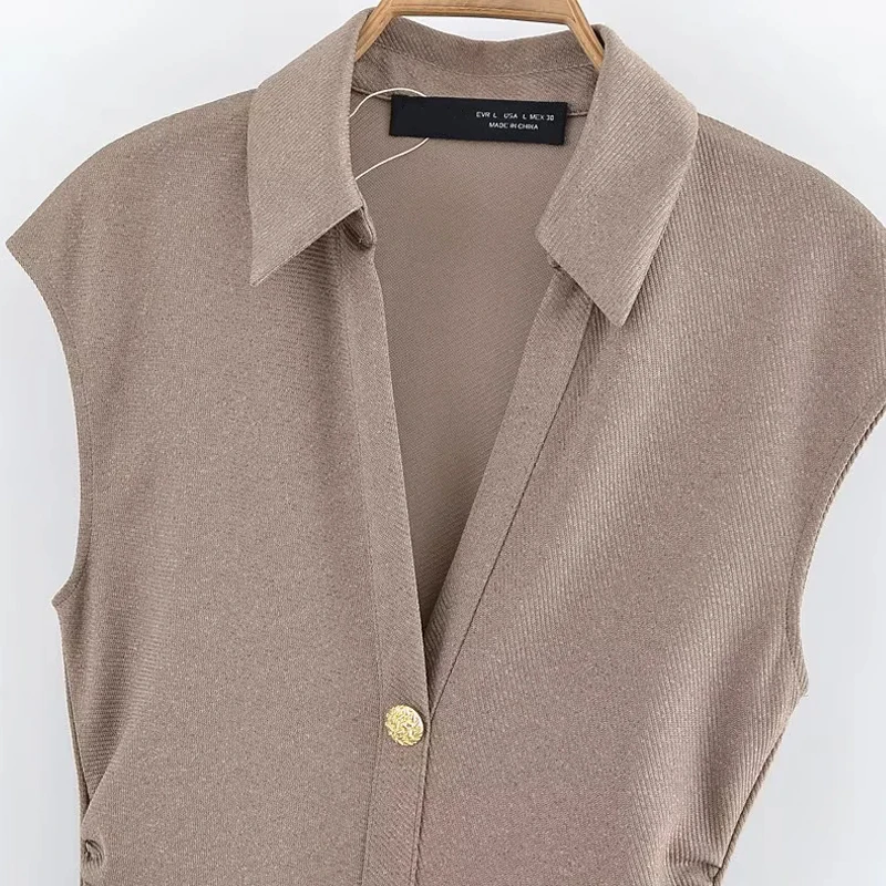 ONKOGENE Damen Midi-Sommerkleider 2025, Frühling, elegantes ärmelloses Kleid, modisch, lässig, Party, Khaki, Weiß, Schwarz, langes Kleid, Vestidos