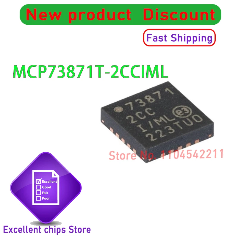 5PCS~100PCS/LOT MCP73871-2CCI/ML 73871 2CC QFN20 new original