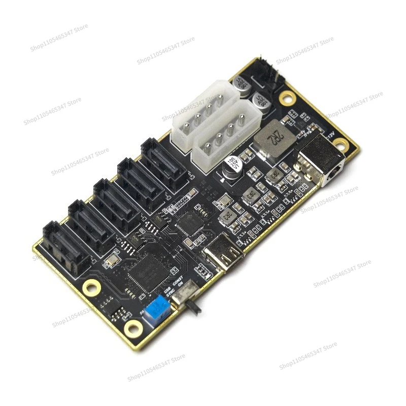 For Type-C To 5 SATA SATA Expansion Card JMS580 JMB575 USB To SATA