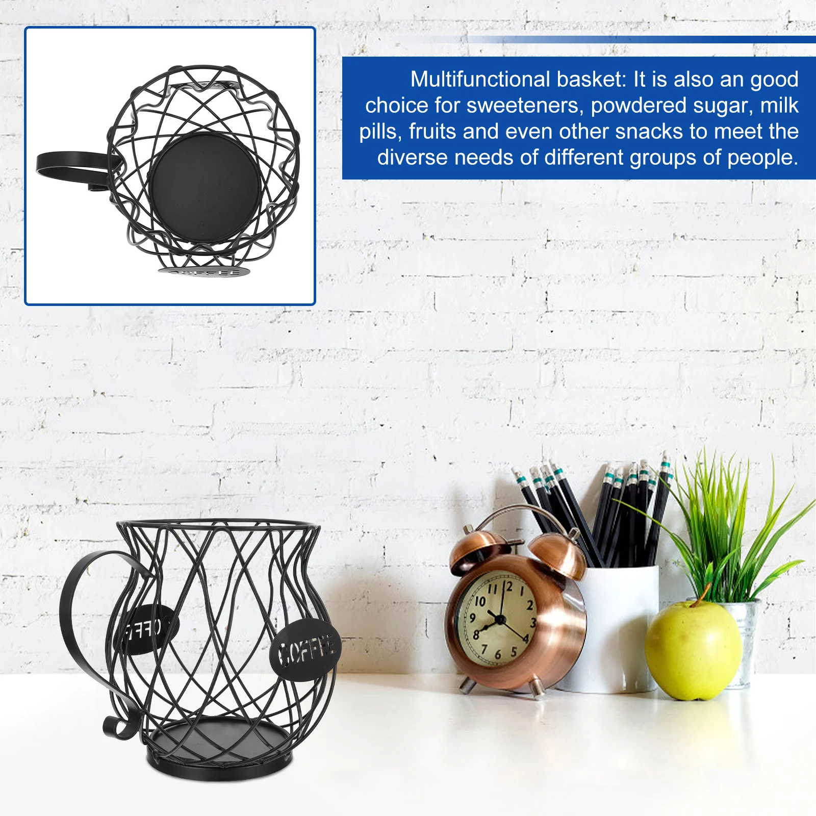 

Storage Rack Home Basket Pod Baskets Shape Drain Hollow Shelf Wrought Gentle