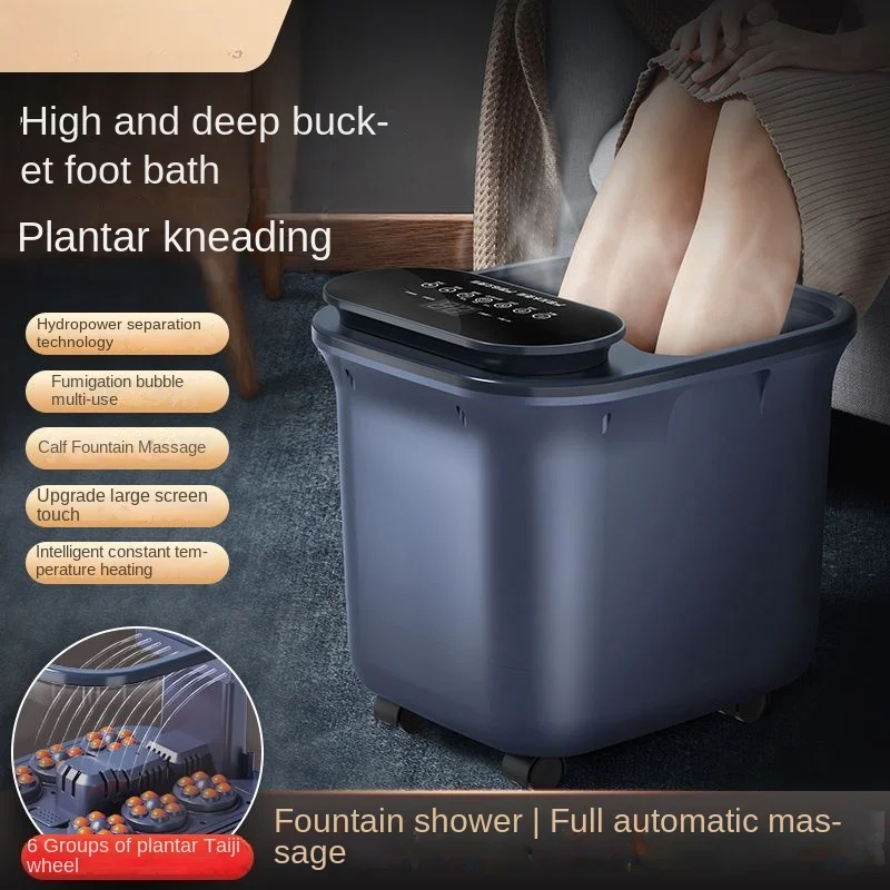 

Foot Bath, Electric Massage Foot Wash Basin, Automatic Constant Temperature High-depth Foot Bath Bucket