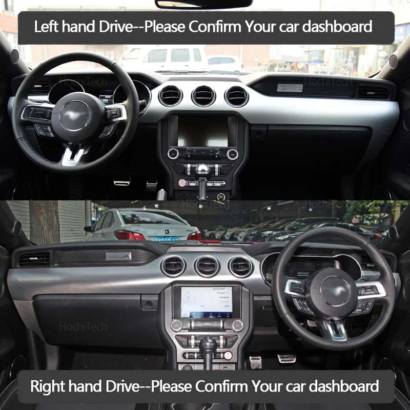 Für Ford Mustang S550 2015 2016 2017 2018 2019-2022 Dashboard Abdeckung Dash Board Matte Teppich Pad Schatten Cape decke Zubehör – Detail 6