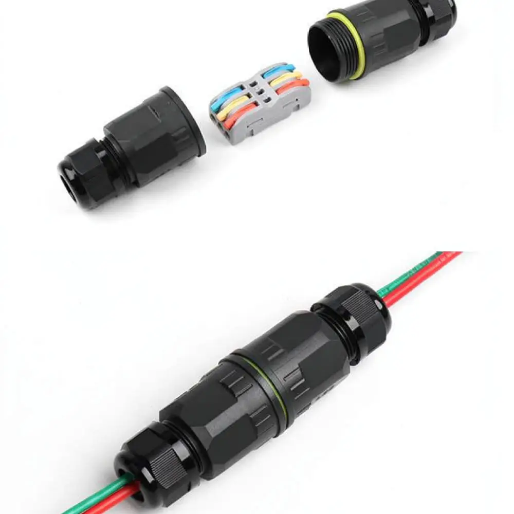 Industrial Electrical Connector Terminal Waterproof Outdoor Cable Quick Junction Adapter Power Coupling Plug Splicing Accessory