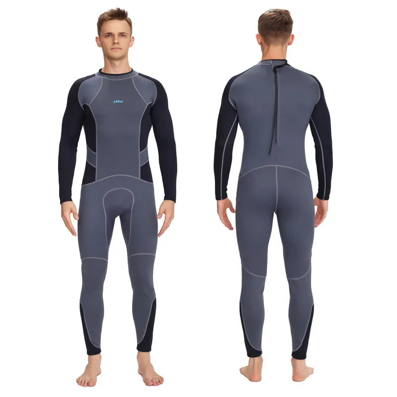 Wetsuit Men/Women, 3mm Wetsuits Neoprene Wet Suits Fullsuit Back Zip Keep Warm in Cold Water Diving Swimming Kayaking Surfing