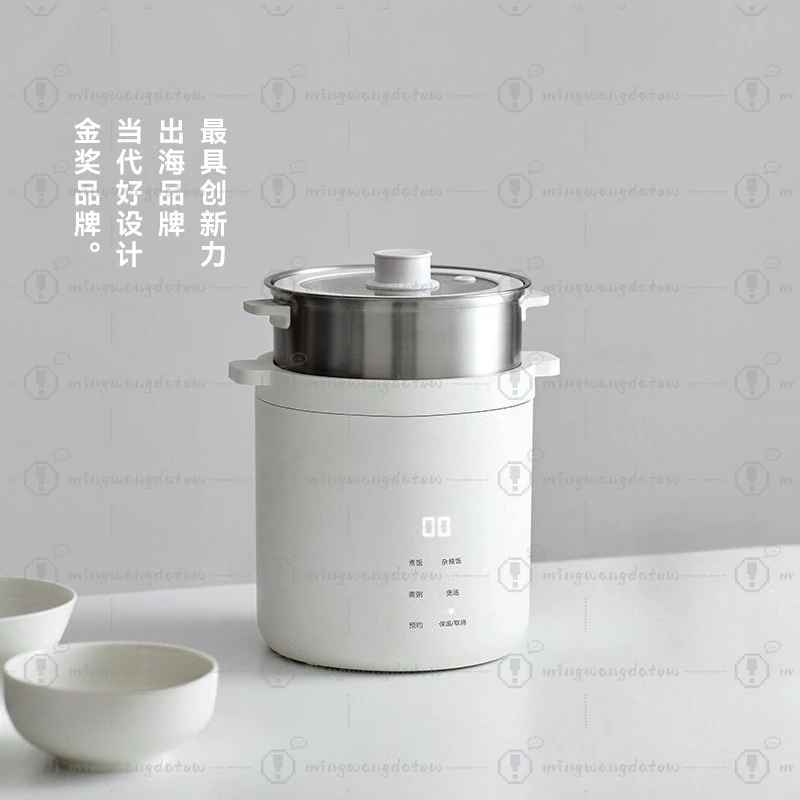 Multifunctional Mini Electric Rice Cooker Steamer Small Capacity Non-stick Pot For Porridge Soup Stewing Noodle Making Kitchen - view 2