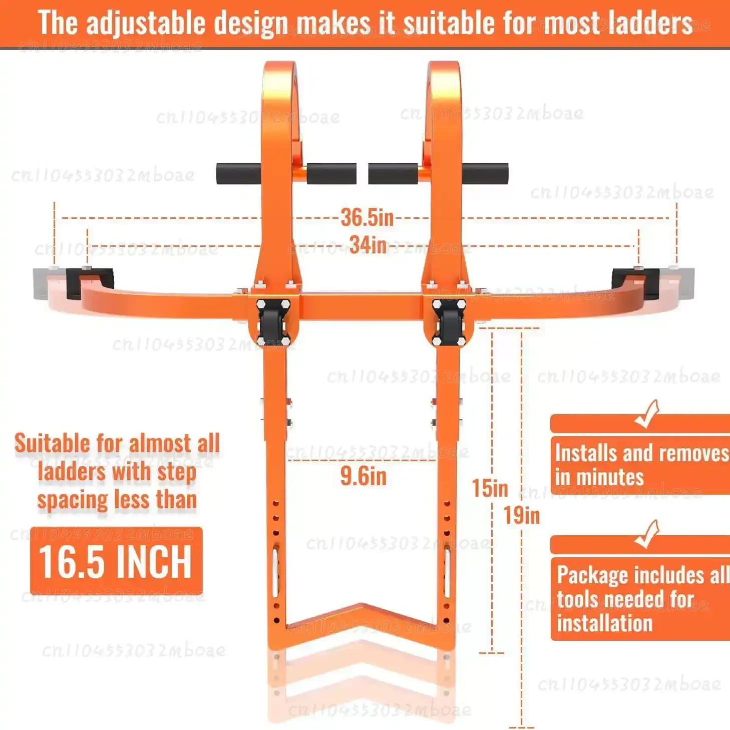 Universal Anti-Skid Stabilizer for Straight Ladders - Essential Accessory for Safety And Stability in Home And Garden Use