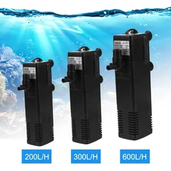 Low Level Water Submersible Water Filter Pump Aquarium Fish Tank Oxygen Increasing Pump Turtle Tank Filter EU Plug