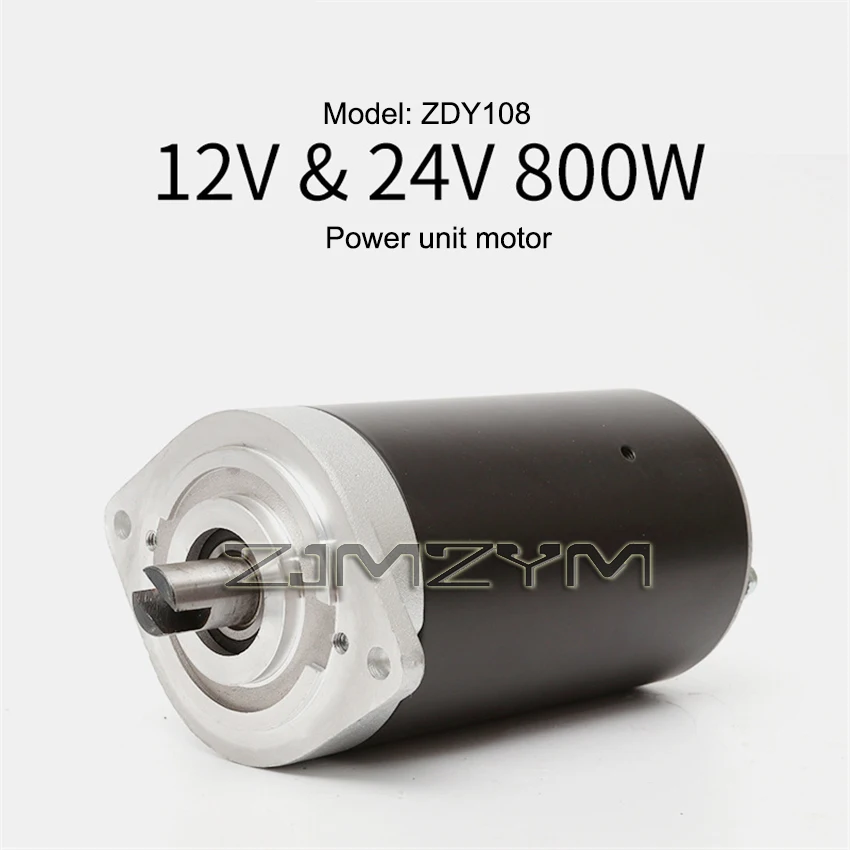 Imagem -06 - Escovado Motor para Empilhadeira Elétrica Bomba de Óleo Hidráulico Unidade de Potência do Motor Acessórios de Empilhadeira dc Motor 0.8kw 12v 24v Zdy108 Zdy208 dc