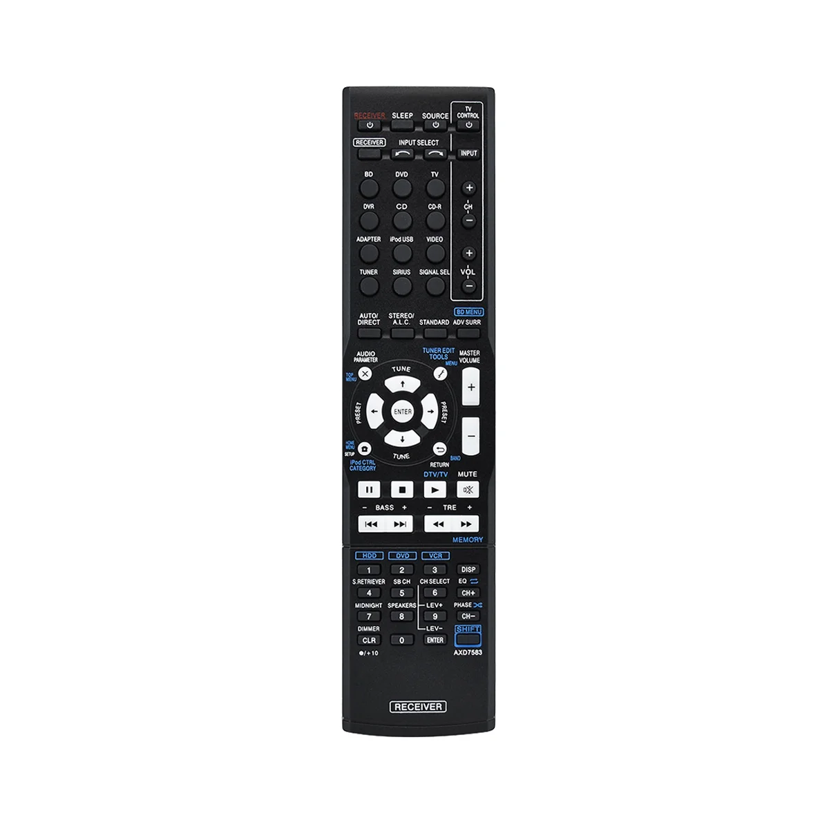 AXD7583 Remote Control for Pioneer AV Receiver VSX-820-K VSX-820 VSX820 VSX820K VSX-72TXVI VSX-90TXV VSX-92TXH VSX-523-K