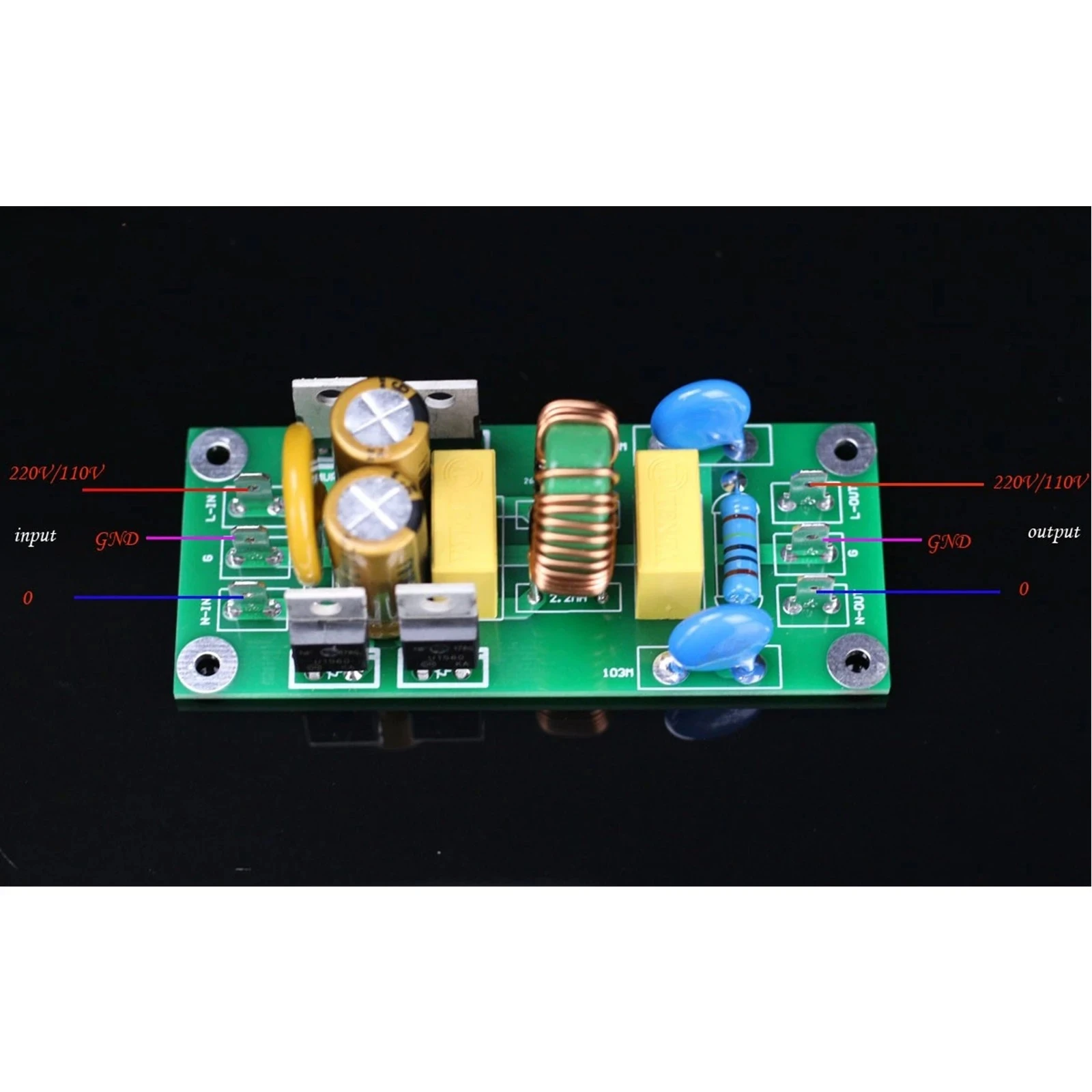 for EMI-City Grid DC Component EMI Filter (two-stage EMI) 10A Version Finished Board