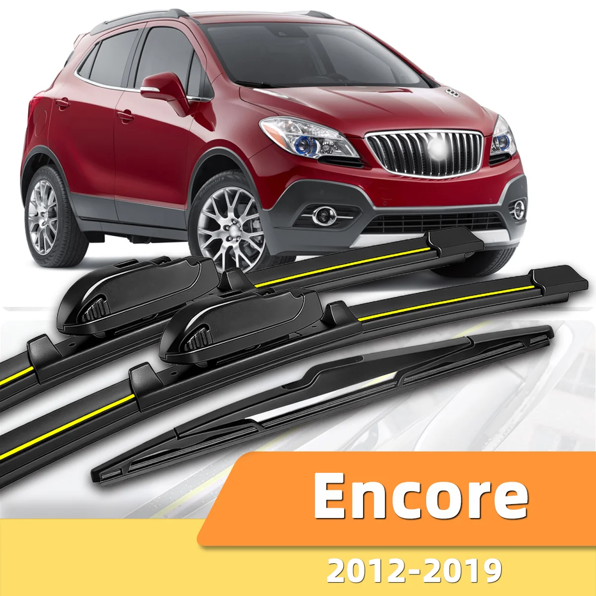 

3PCS Front And Rear Windshield Wipers Suitable For Buick Encore 2012-2019 Automotive Windshield Accessories 2019 2020 2022 2023