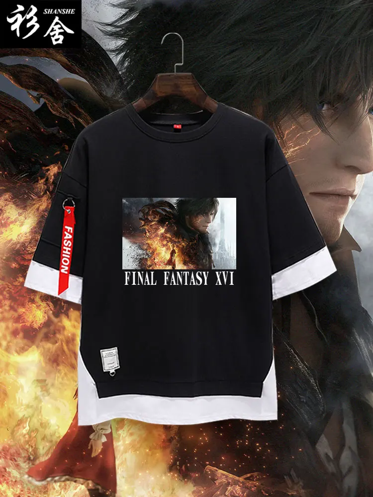 

Футболка Final Fantasy 6 Game Surroundings FF6 f Sve для мужчин, женщин, студентов, молодежи, модная летняя футболка из смеси хлопка и полиэстера
