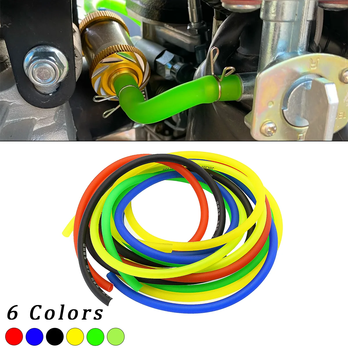 오토바이 연료 필터 오토바이 먼지 호스 라인 가솔린 파이프 연료 가스 오일 튜브, 가와사키 야마하 스즈키 KTM 혼다용, 1M 3M 5M