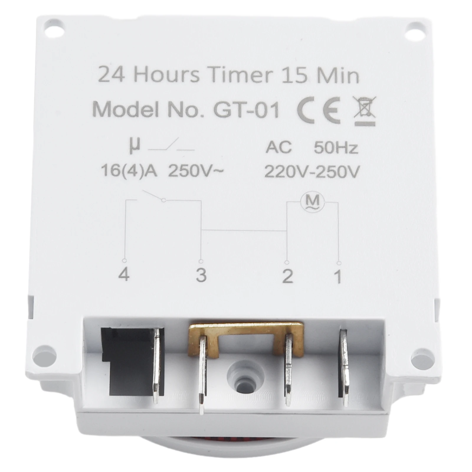 24 Hour Mechanical Timer Switch for Panel Protection in Industrial Environments and Control Output for Panel Use
