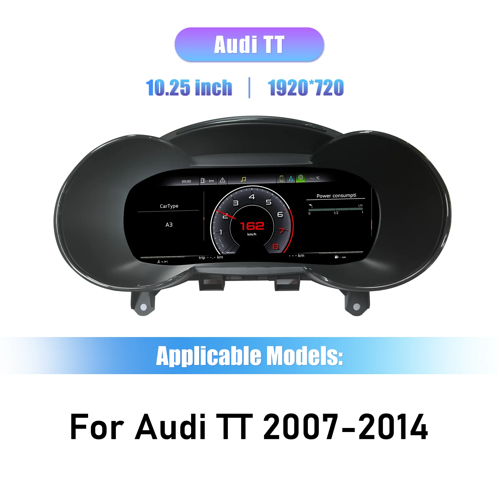 Digitale LCD-instrumentenpaneel voor Audi TT A3 8V S3 Q2 Q2L A3 8P A1 S1 Q3 Q5 A6 A7 R8 Virtuele cockpit snelheidsmeter
