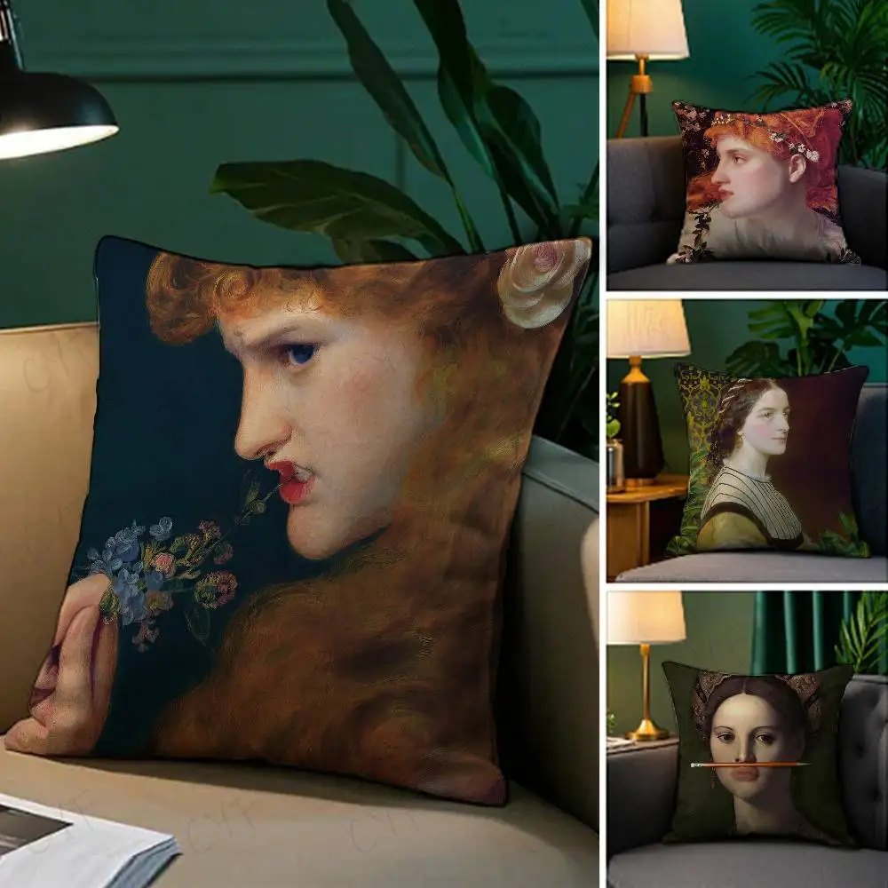 

Classical European Fun Figures Painting Pillow Case Custom Printed Brushed Fleece Pillow, Baby Skin-Touch, Eco-Friendly Dye-Subl