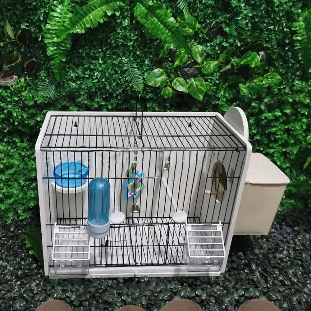 Vogelnistkasten Vogelzubehör Reproduktionsbox Käfigbox mit Sitzstange für die Vogelpaarung im Garten für Graupapageien – Detail 6