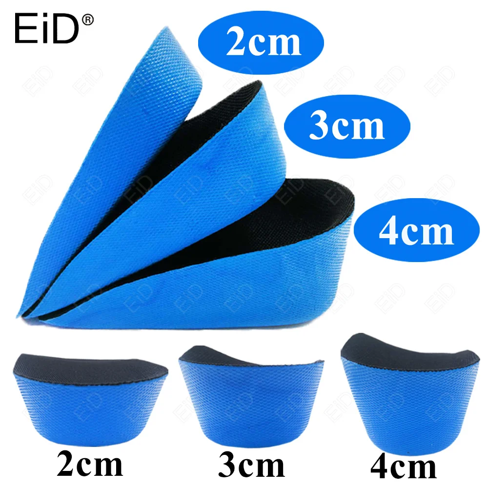 

EiD 2-4cm Invisible Height Increase Insoles Cushion Height Lift Shoe Heel Insert Taller Arch Support Absorbant Foot Pad Unisex