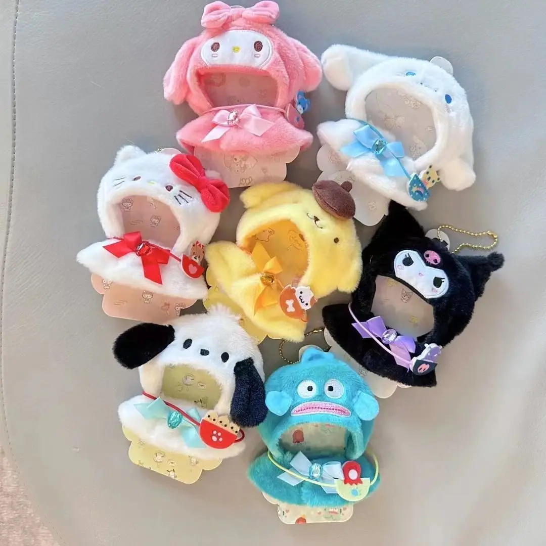 

Applicable Labubu Doll Clothes Pendant Cute Sanrio Hello Kitty My Melody Animal Clothes Doll Across 15cm Plush Doll Cinnamoroll
