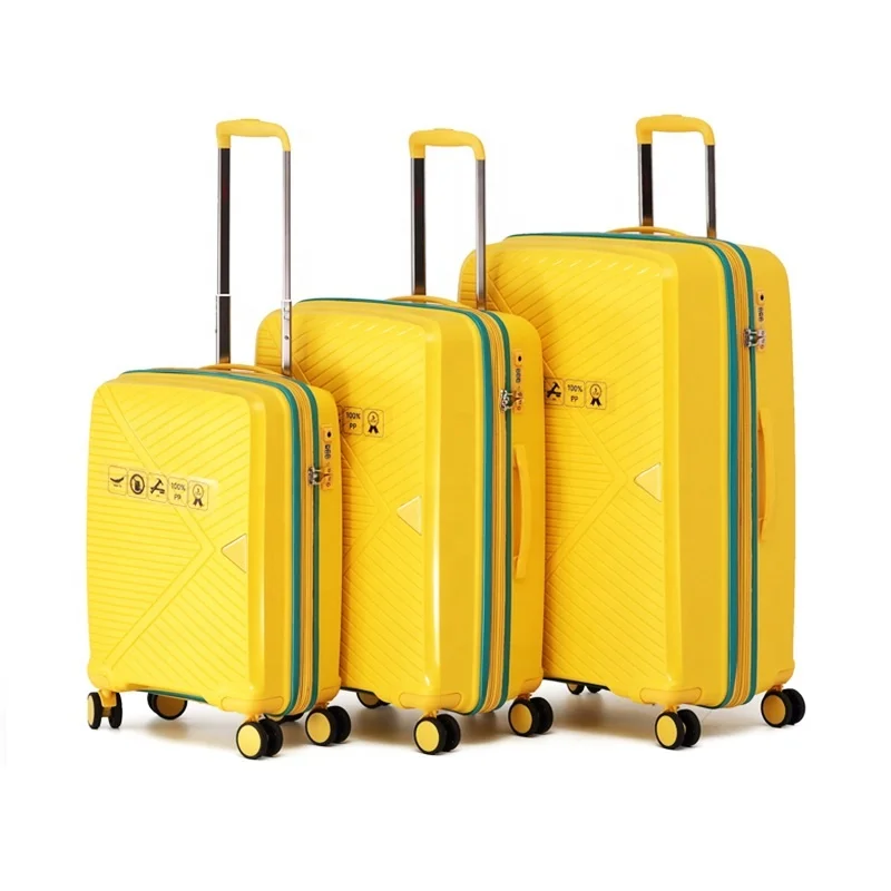 

Durable Customized PP Luggage Set Expandable Suitcase Carry on Hardside PP Material Suitcase Wholesaler with Silence Spinner