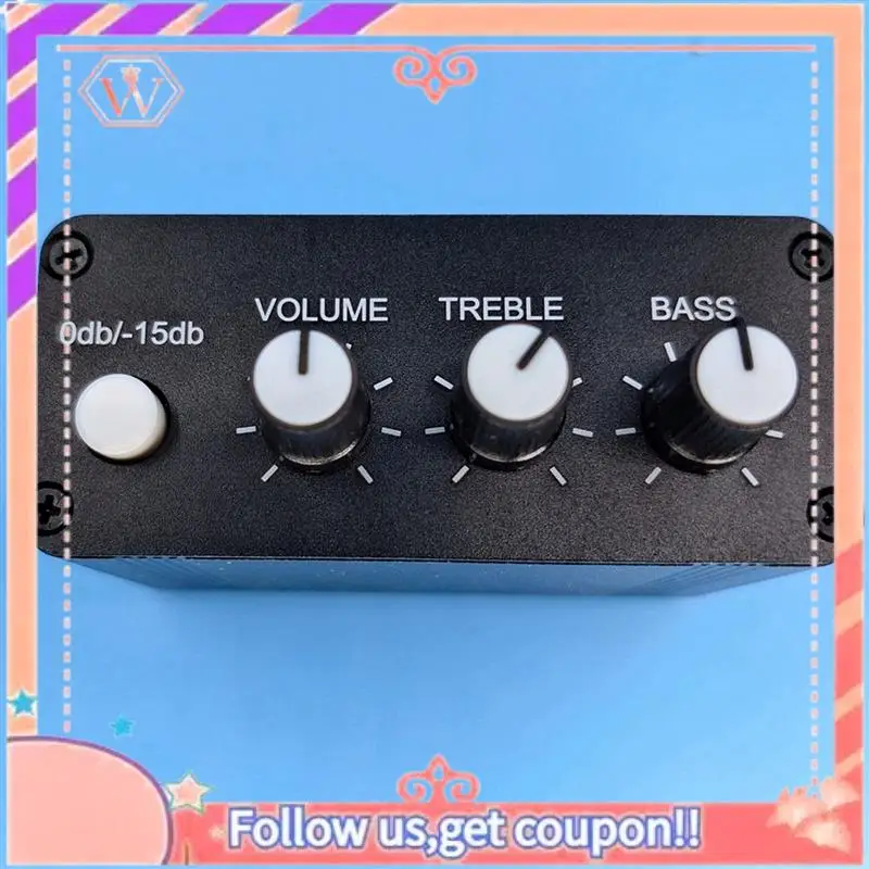 

Upgraded 3X NE5532 Dual OP Amp Front Audio Amplifier, Stereo Tube Preamp Treble Mid Bass Tone Control