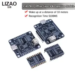 WAVGAT ASRPRO Intelligent Offline Speech Recognition Module Voice Board Support UART/12C/PWM/SPI/GPI0 3.6V-5V Power Supply