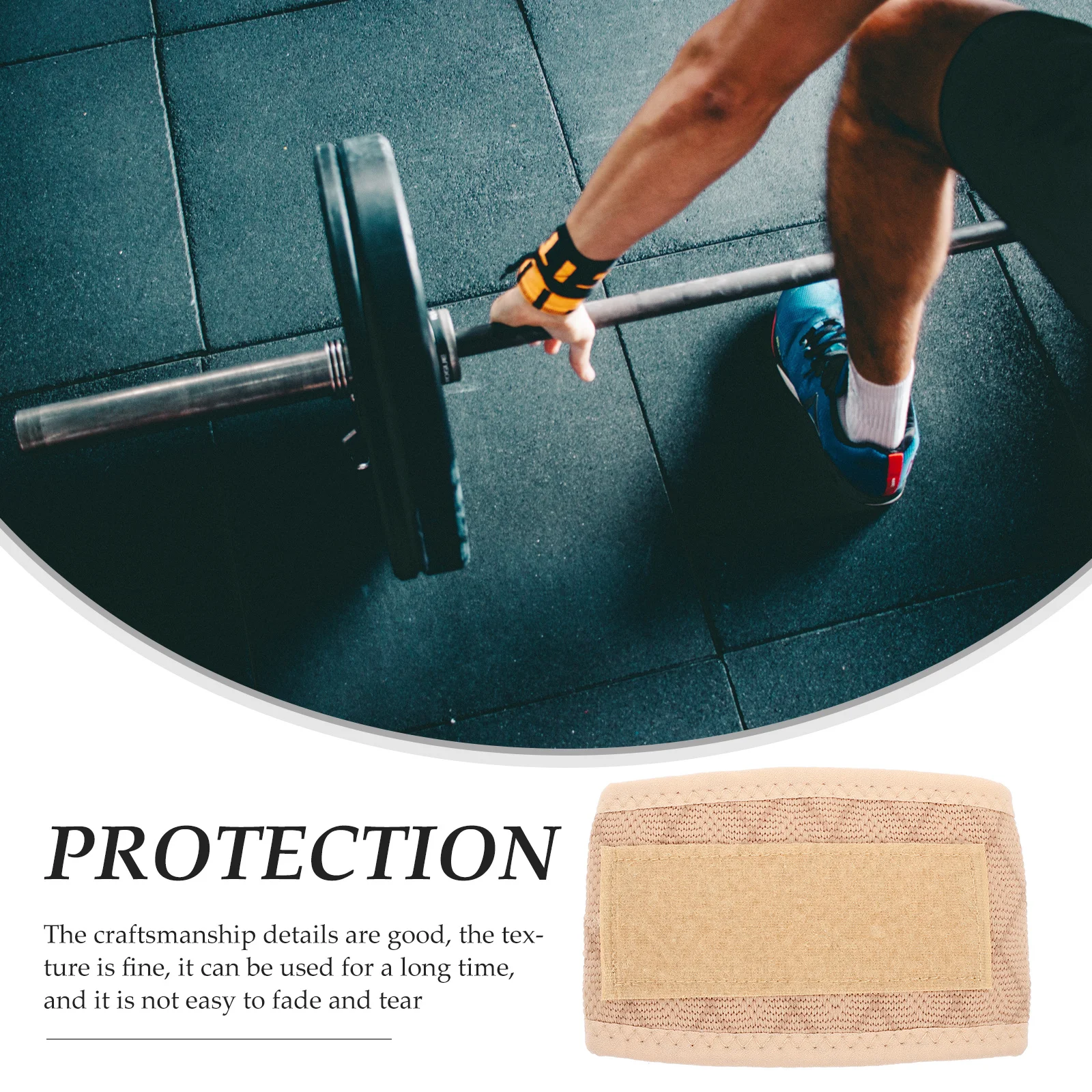 

2Pcs Professional Wrist Brace Wear-Resistant Convenient Weightlifting Accessory Fitness Training Gym Strap Protective